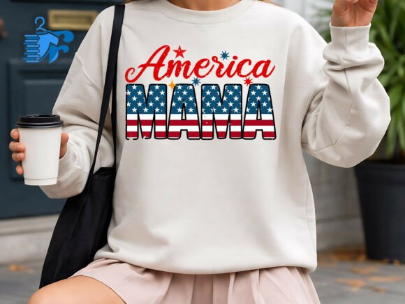 America Mama SVG: Graphics for T-Shirt Designs