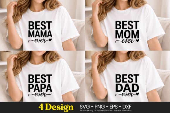 Best Mama Mom Papa Dad SVG PNG: Graphics Freebies Review