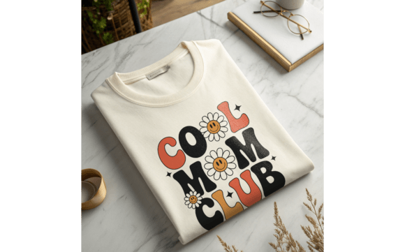 Cool Mom Club Retro SVG: Graphics for T-Shirt Designs