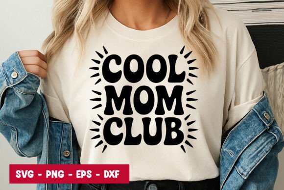 Cool Mom Club Typography: Fresh Graphics & Illustrations