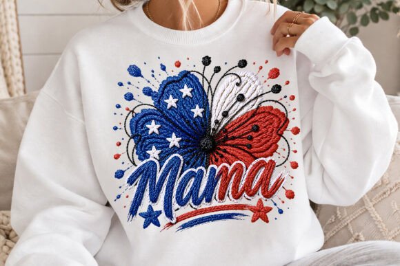 Mama 4th of July Graphics for T-Shirt Designs