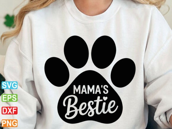 Mama's Bestie SVG: Graphics for T-Shirt Designs
