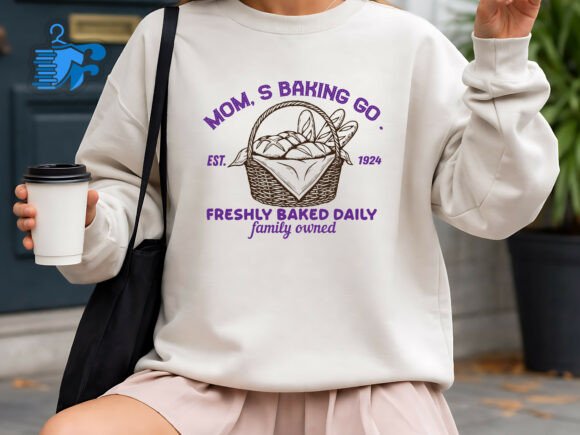 Mom's Baking Co SVG: Graphics for T-Shirt Designs