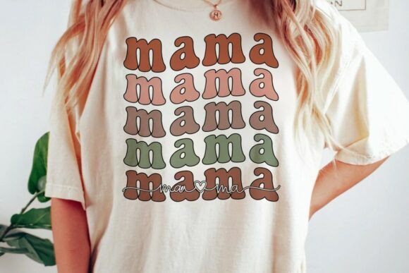 Retro Mama SVG: Graphics for T-Shirt Designs