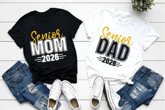 Senior Mom Dad 2026 Bundle: Graphics for T-Shirt Designs