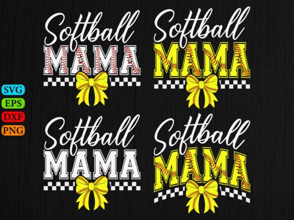 Softball Mama SVG: Graphics for T-Shirt Designs